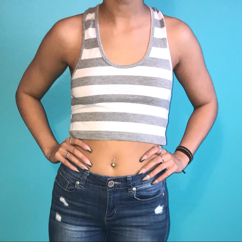 Striped crop top